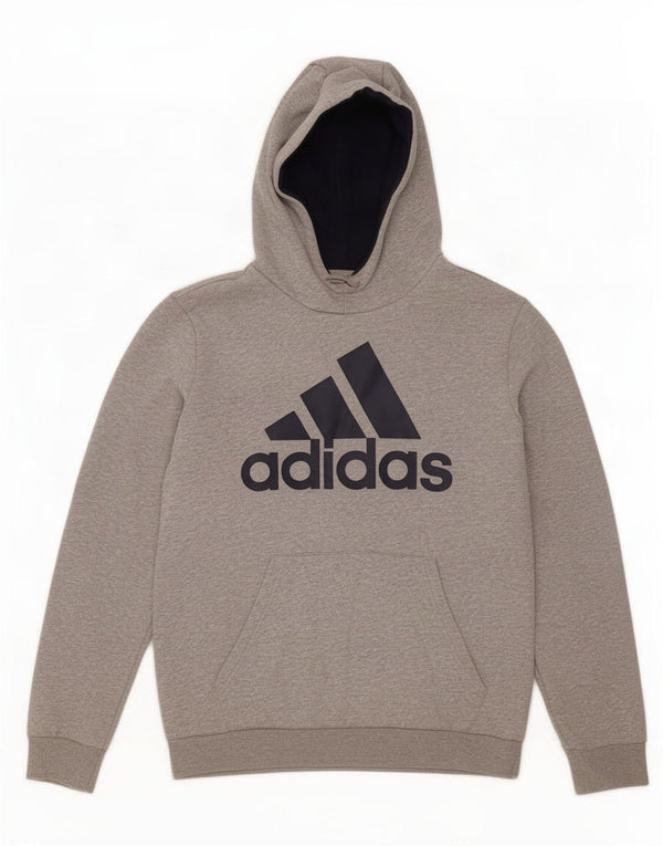 Adidas Herren Graphic Hoodie Pullover UK 44/46 Große graue Baumwolle