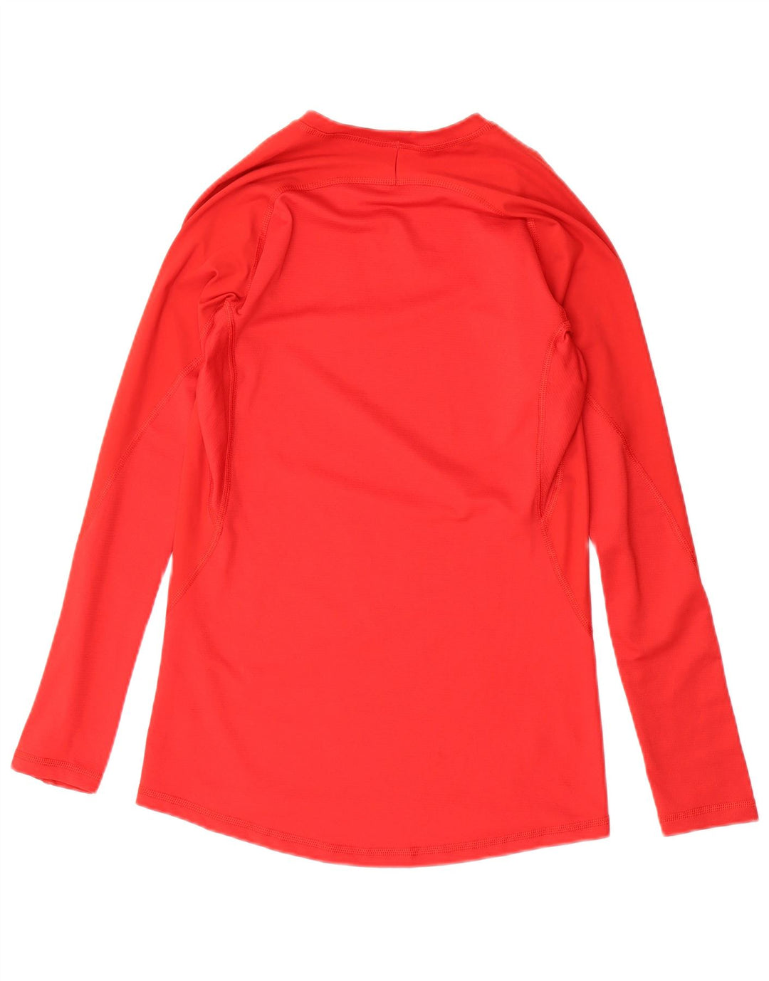 ADIDAS Damen Climacool Top Langarm UK 12 Mittelrotes Polyester