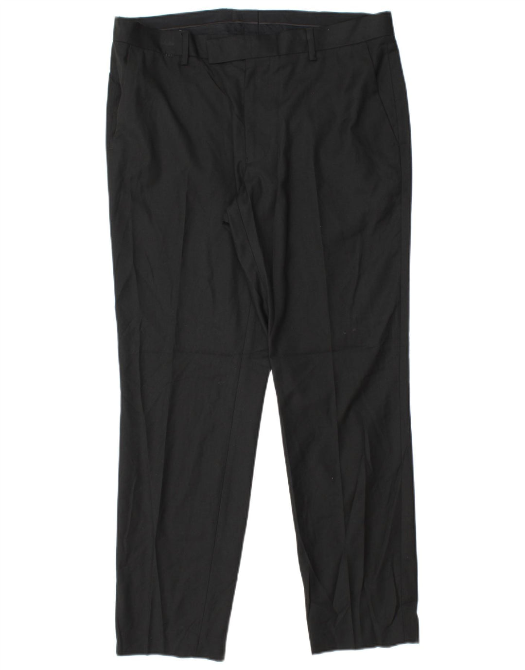 Marks & Spencer Herren Slim Fit Anzughose W34 L29 Schwarz Polyester