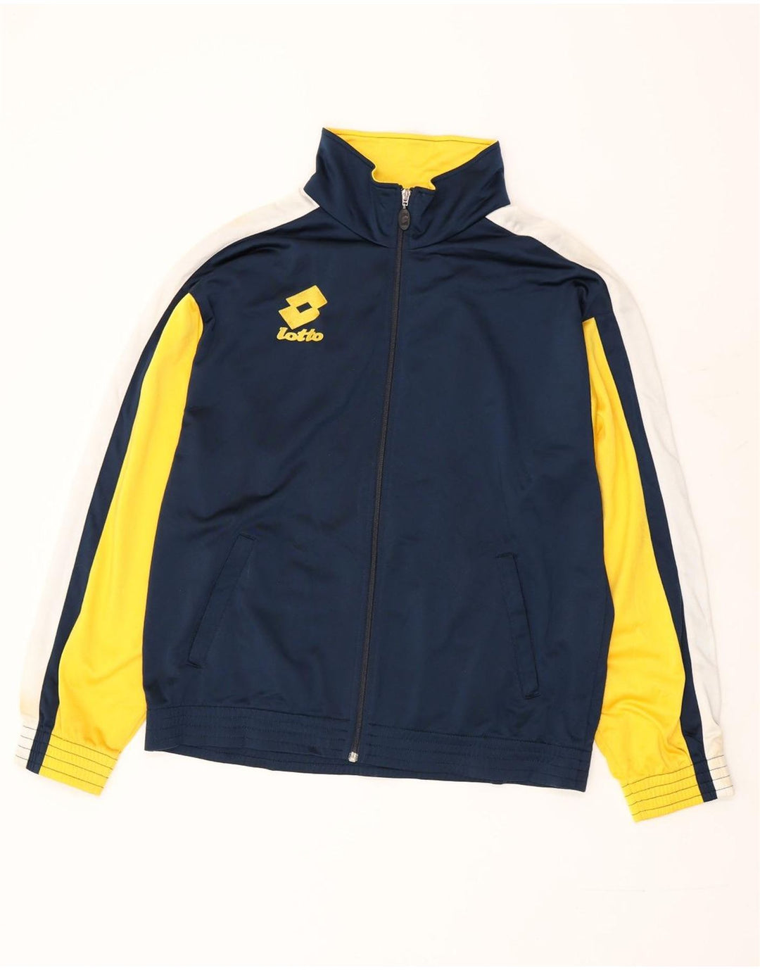 Lotto Herren-Trainingsanzug-Top-Jacke, mittelgroß, Marineblau, Farbblock