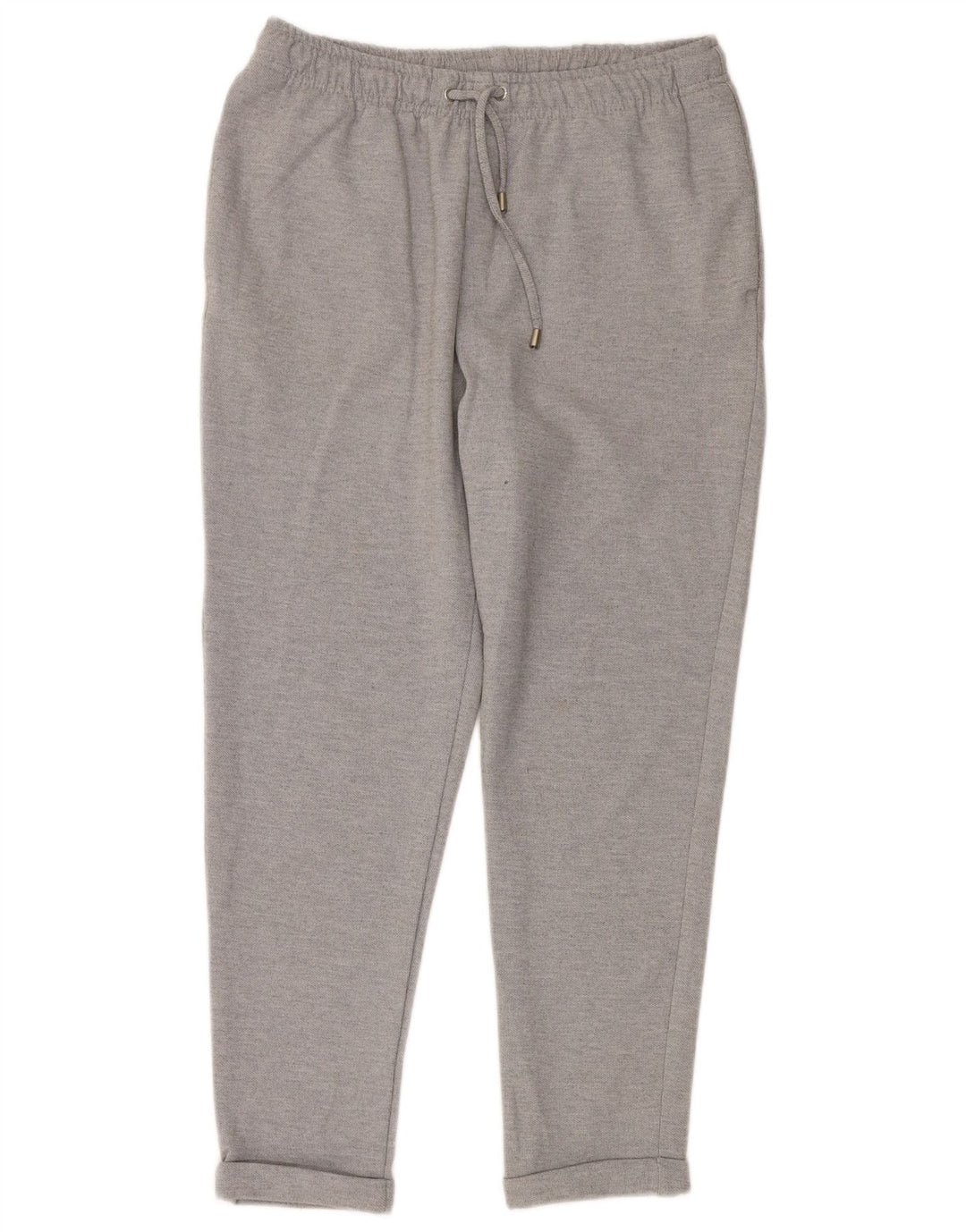 ZARA Herren Tapered Chino Hose Medium W32 L28 Grau Polyester
