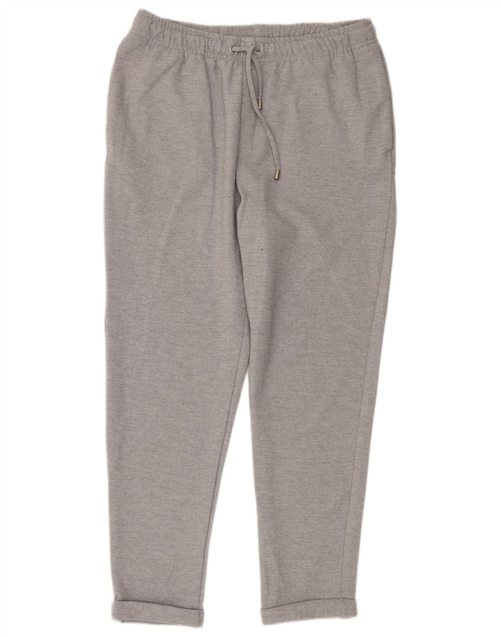 ZARA Herren Tapered Chino Hose Medium W32 L28 Grau Polyester