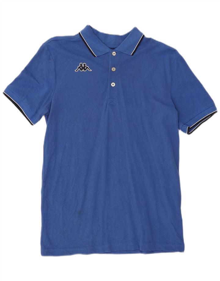 KAPPA Herren Poloshirt mittelblaue Baumwolle