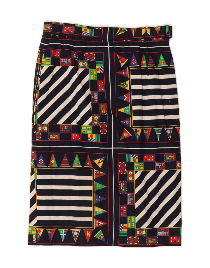 GIORGIO GRATI Womens Straight Skirt IT 42 Medium W28  Navy Blue Vintage Giorgio Grati and Second-Hand Giorgio Grati from Messina Hembry 