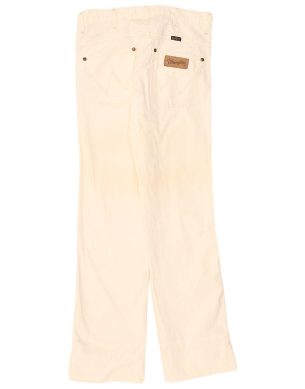Wrangler Damen Rockville Straight Jeans W31 L31 Weiße Baumwolle