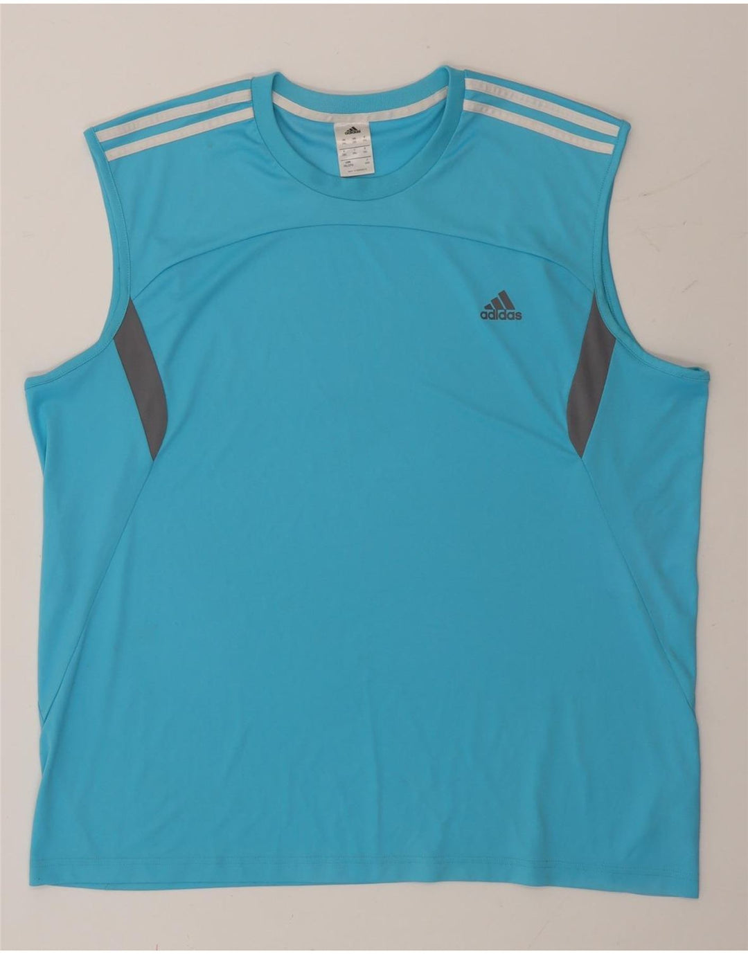 Adidas Herren Weste Top 2XL Blau Colourblock Polyester