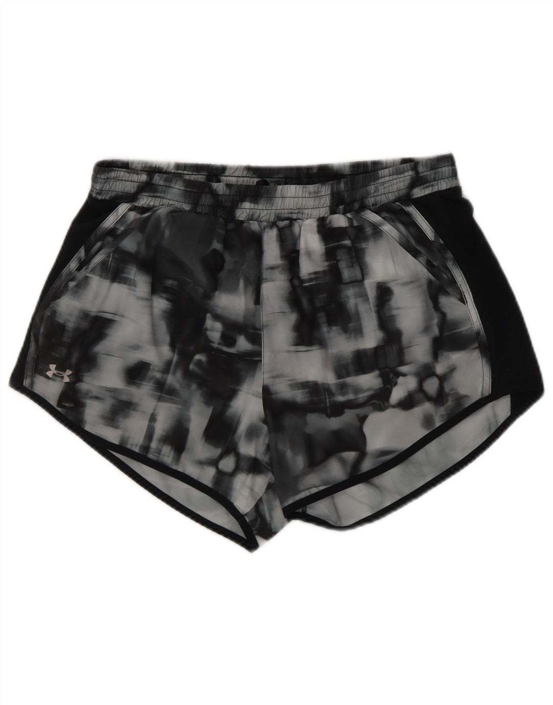 UNDER ARMOUR Damen Sportshorts UK 14 Mittelgrau Tie Dye
