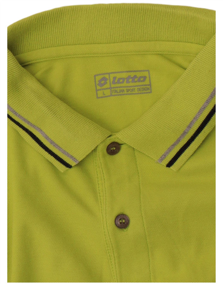 Lotto Herren-Poloshirt, Größe L, Grün