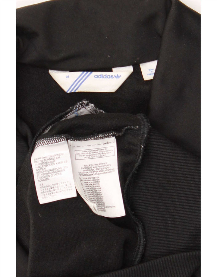 Adidas Damen Graphic Trainingsanzug Top Jacke EU 38 Small Schwarz Polyester