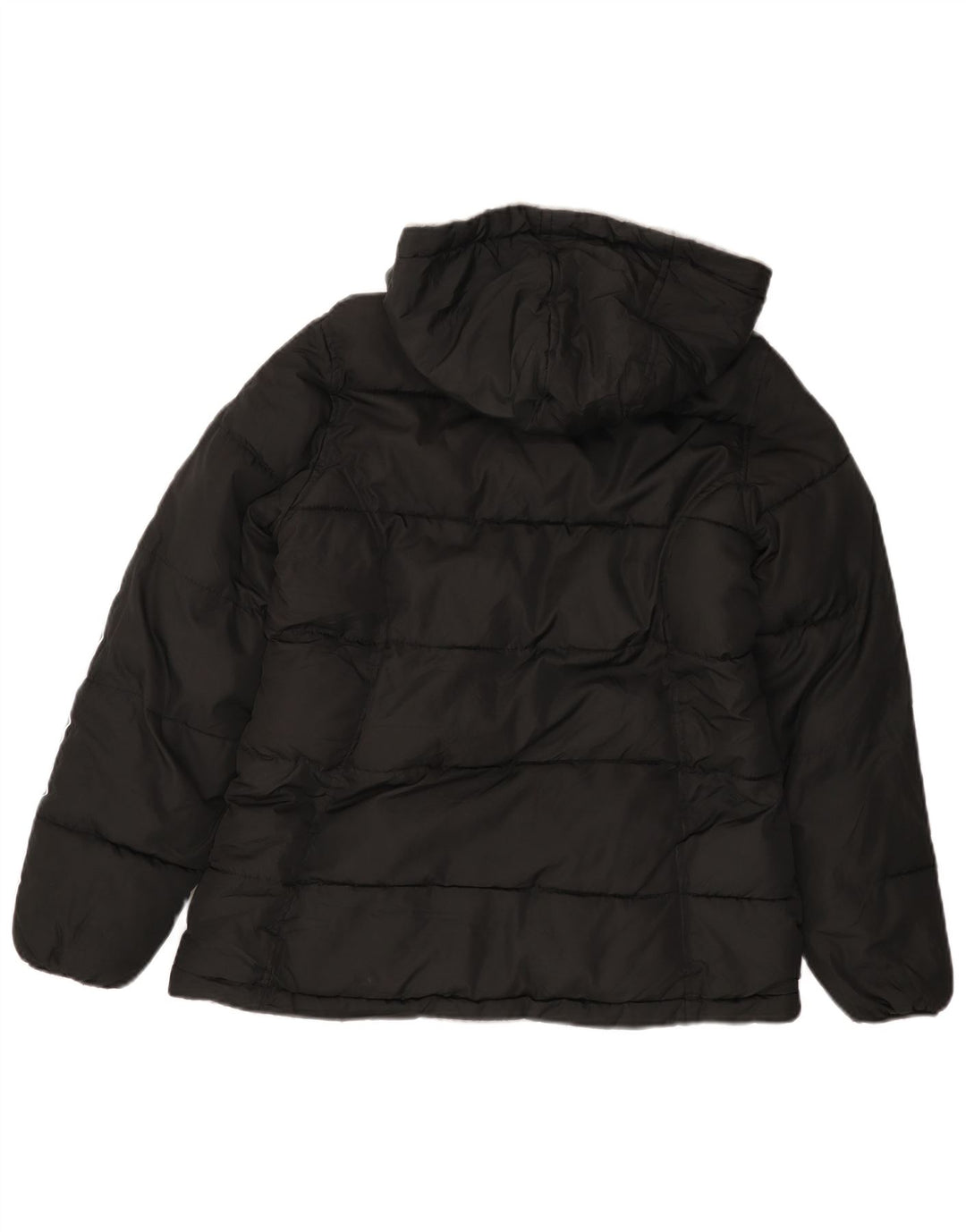 Reebok Damen Graphic Hooded Wattierte Jacke UK 10 Small Schwarz