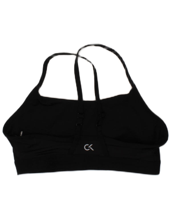 Calvin Klein Damen Graphic Sport Bra Top Small Schwarz Sport