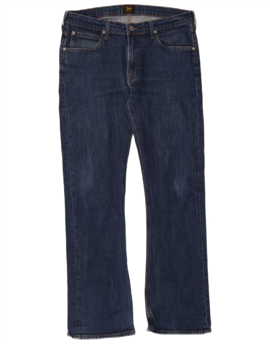 Lee Damen Trenton Bootcut Jeans W33 L32 Marineblau Baumwolle