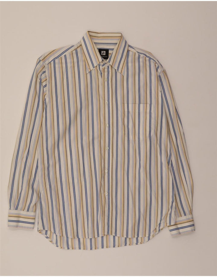 ROCCOBAROCCO Mens Shirt Size 16 41 Large Multicoloured Striped Classic Vintage Roccobarocco and Second-Hand Roccobarocco from Messina Hembry 