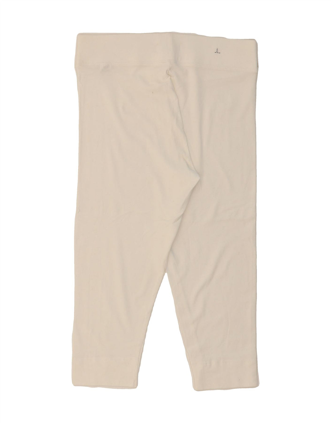 MARKS & SPENCER Womens Leggings UK 12 Medium White Cotton Vintage Marks & Spencer and Second-Hand Marks & Spencer from Messina Hembry 