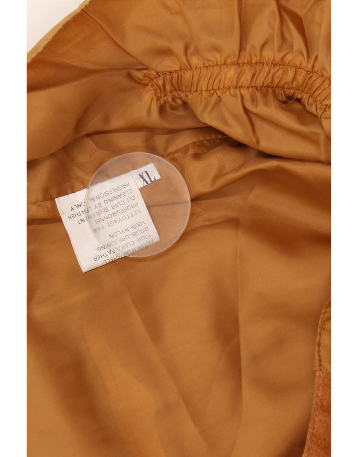 Vintage Herren Wildlederweste XL Braunes Leder