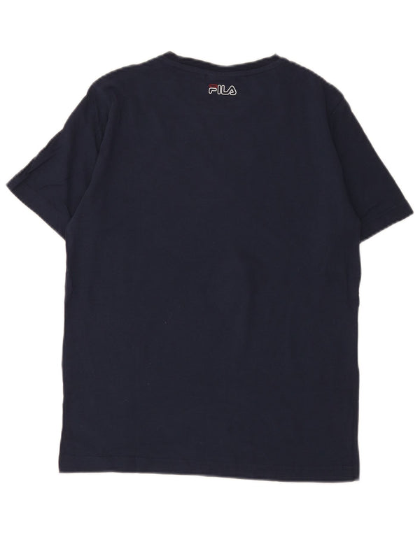 Fila T-Shirt mit Grafik für Jungen, 13–14 Jahre, Marineblau