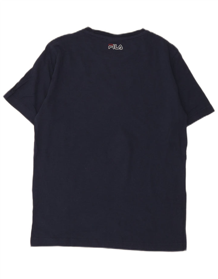 Fila T-Shirt mit Grafik für Jungen, 13–14 Jahre, Marineblau