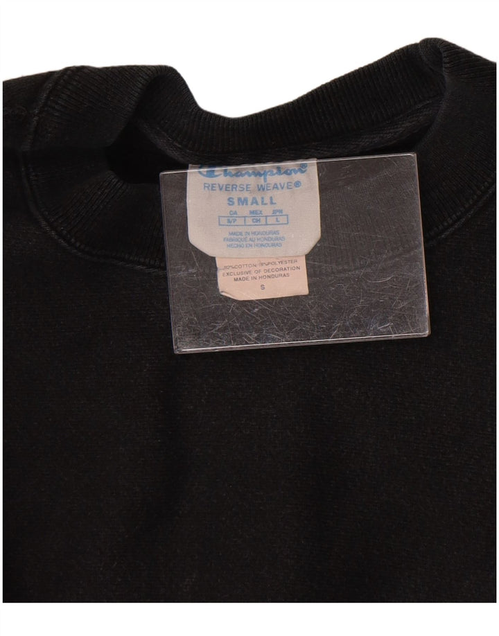 Champion Herren Reverse Weave Sweatshirt Pullover Small Schwarz Baumwolle