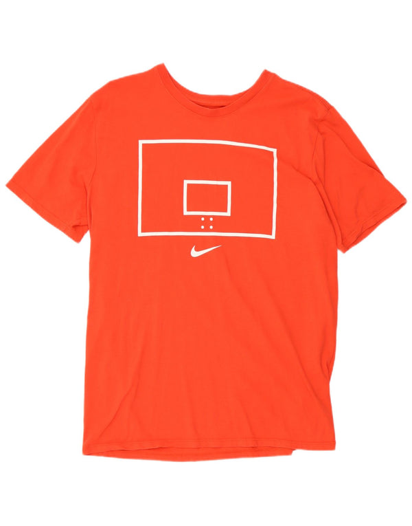 Nike Herren Dri Fit Graphic T-Shirt Top Große rote Baumwolle