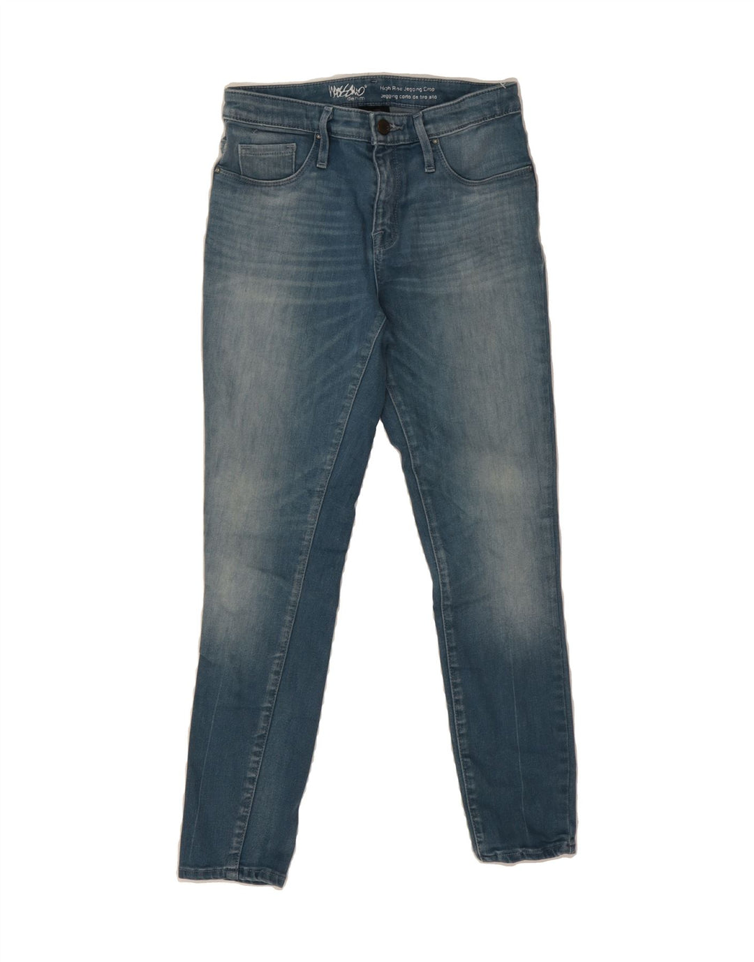 MOSSIMO Womens Mid Rise Jegging Cropped Jeans W25 L25 Blue Cotton Vintage Mossimo and Second-Hand Mossimo from Messina Hembry 