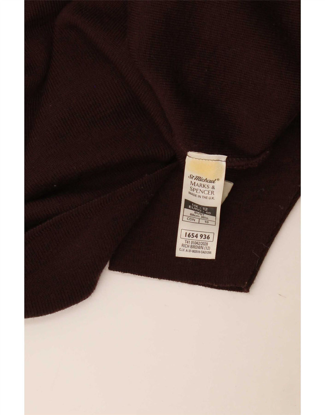 Marks & Spencer Damen Longline-Cardigan-Pullover UK 12 Mittelbraun