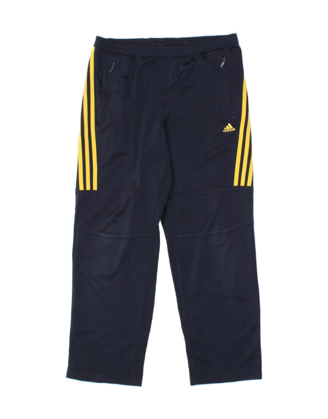 ADIDAS Boys Tracksuit Trousers 13-14 Years Navy Blue Polyester Vintage Adidas and Second-Hand Adidas from Messina Hembry 