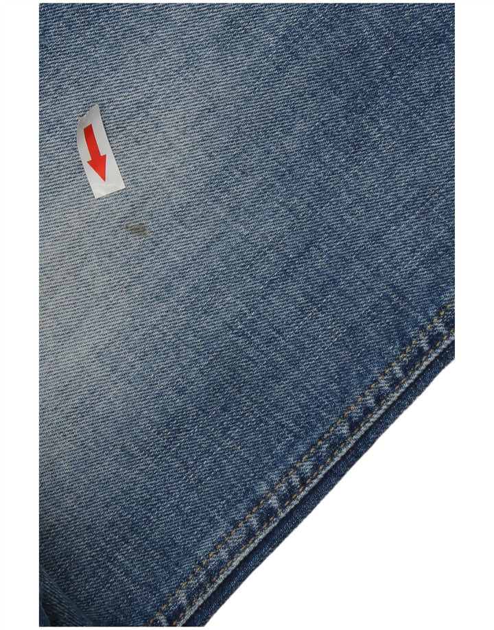 Jack & Jones Herren Distressed Straight Jeans W32 L32 Blaue Baumwolle