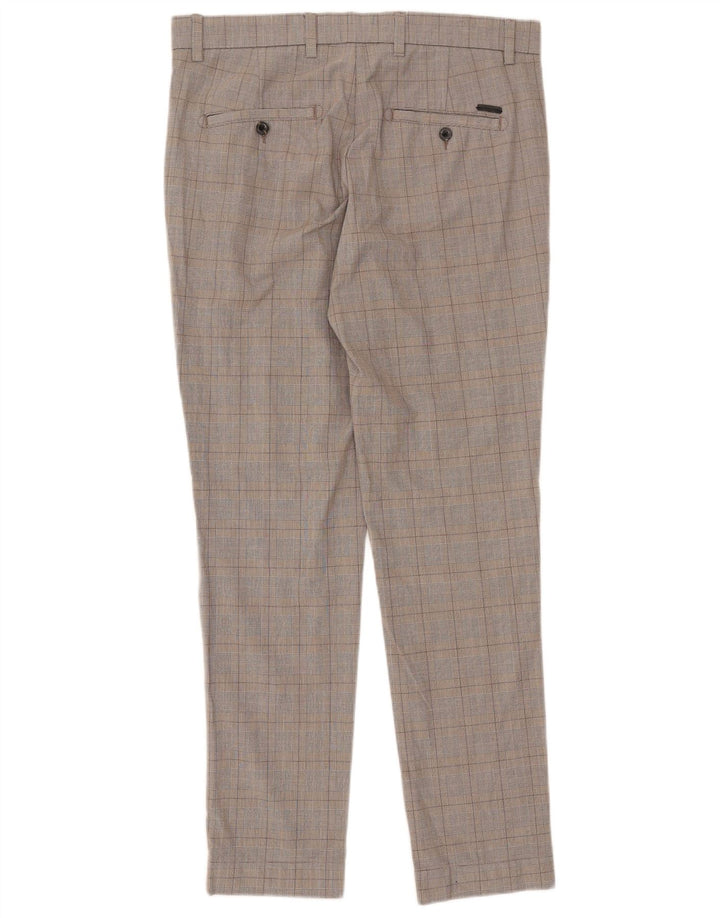 Jack & Jones Herren Slim Anzughose W33 L32 Grau kariert