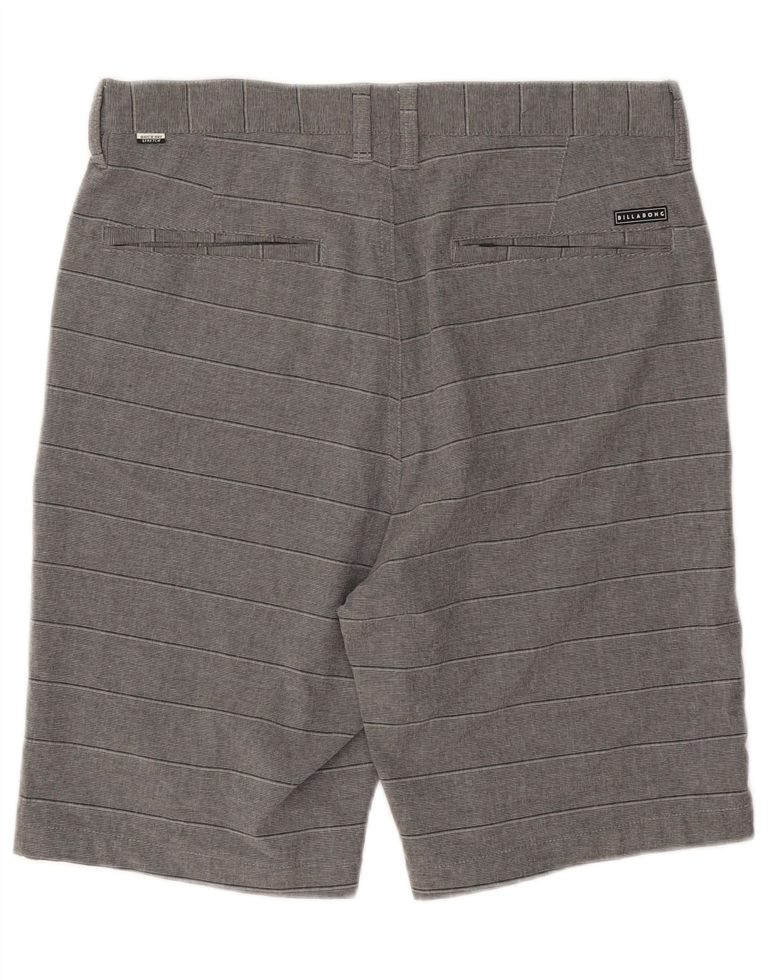Billabong Herren Chinoshorts W31 Mittelgrau gestreiftes Polyester