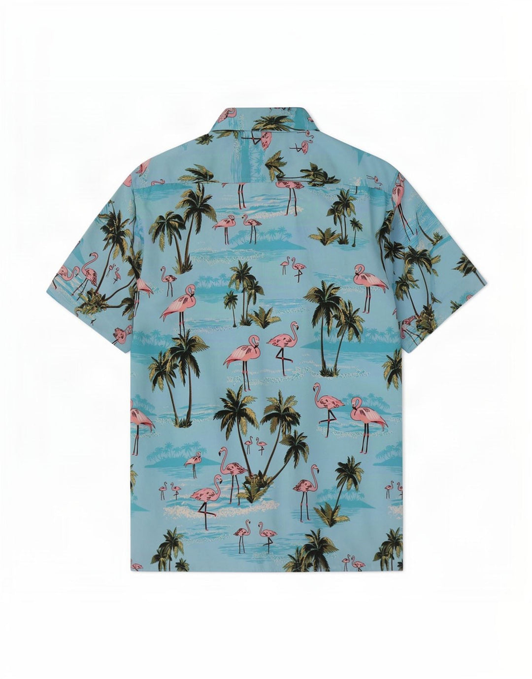 Lowes Herren Hawaii-Kurzarmhemd, Größe L, Blau