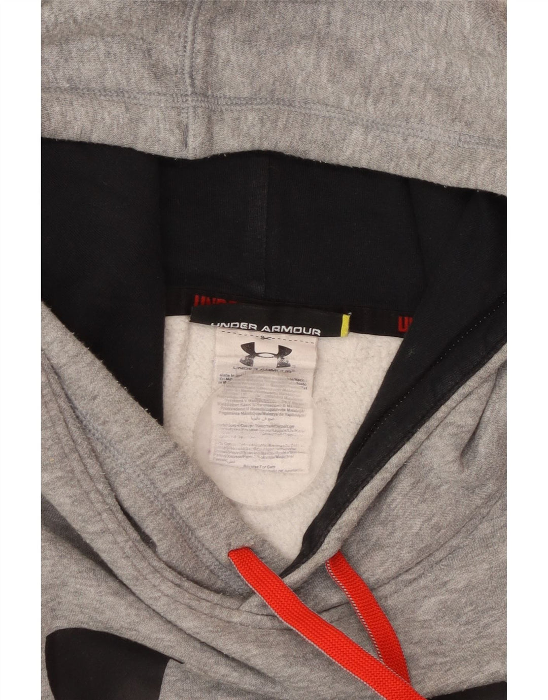 UNDER ARMOUR Herren-Kapuzenpullover mit Grafik, groß, grau meliert, Baumwolle