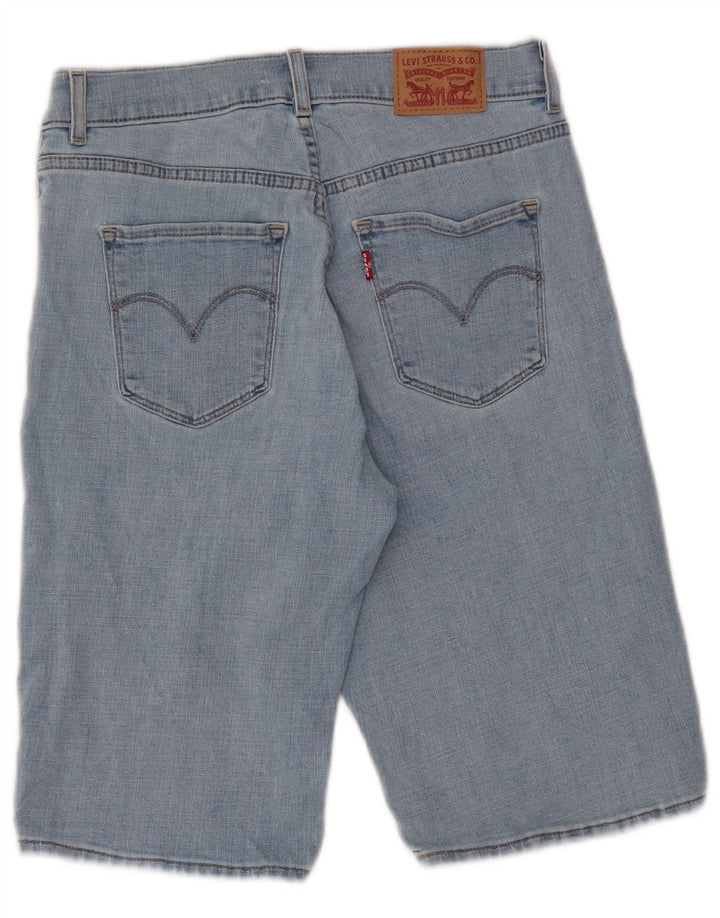 LEVI'S Damen Denim-Bermudashorts W27 Small Blaue Baumwolle