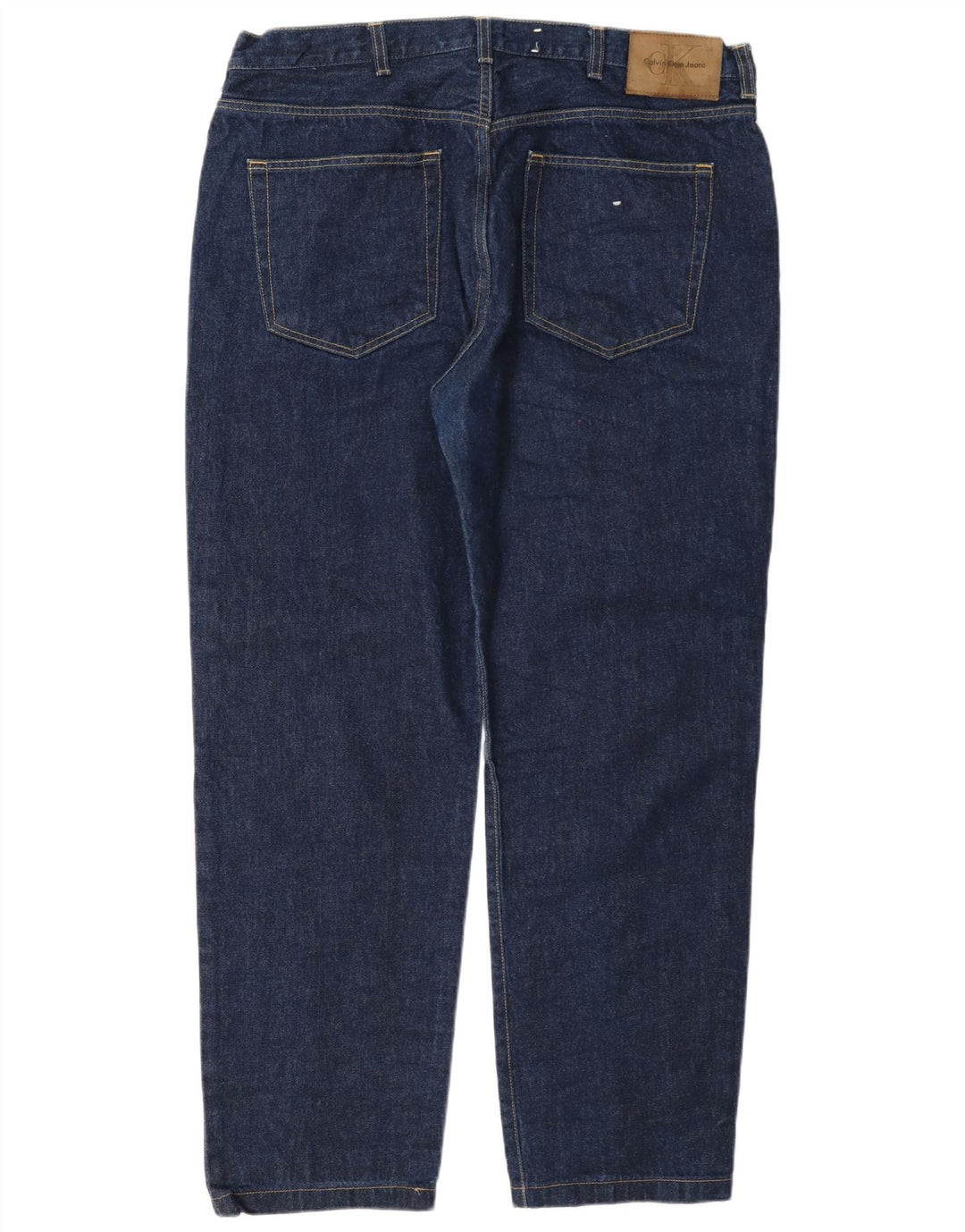 Calvin Klein Herren Straight Jeans W38 L30 Marineblau Baumwolle