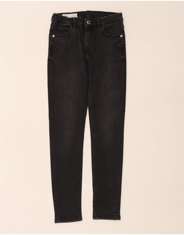 Zara Skinny Jeans für Jungen, 9–10 Jahre, W24, L26, schwarze Baumwolle