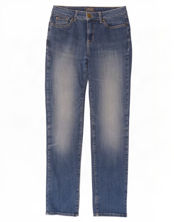 Marks & Spencer Damen Per Una Straight Jeans UK 8 Small W30 L29 Blau