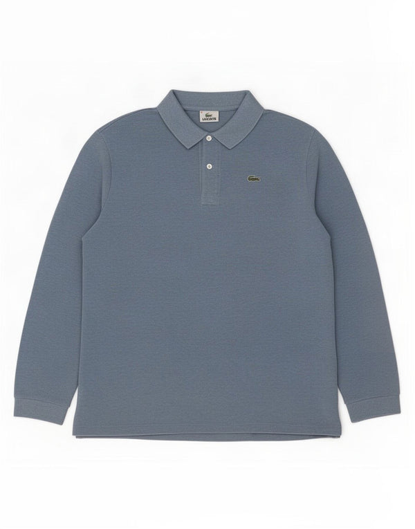 Lacoste Herren Langarm-Poloshirt Größe 8 3XL Blau