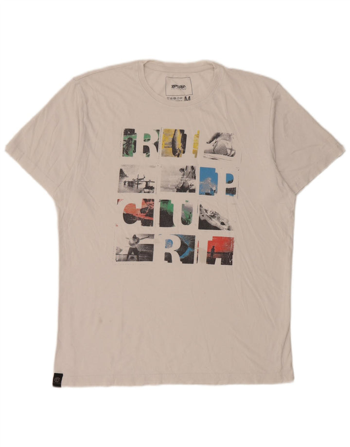 Rip Curl Herren Grafik-T-Shirt-Oberteil Mittelweiß