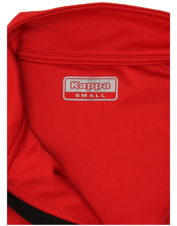 Kappa Herren Chatham Trainingsanzug Top Jacke Klein Rot Farbblock