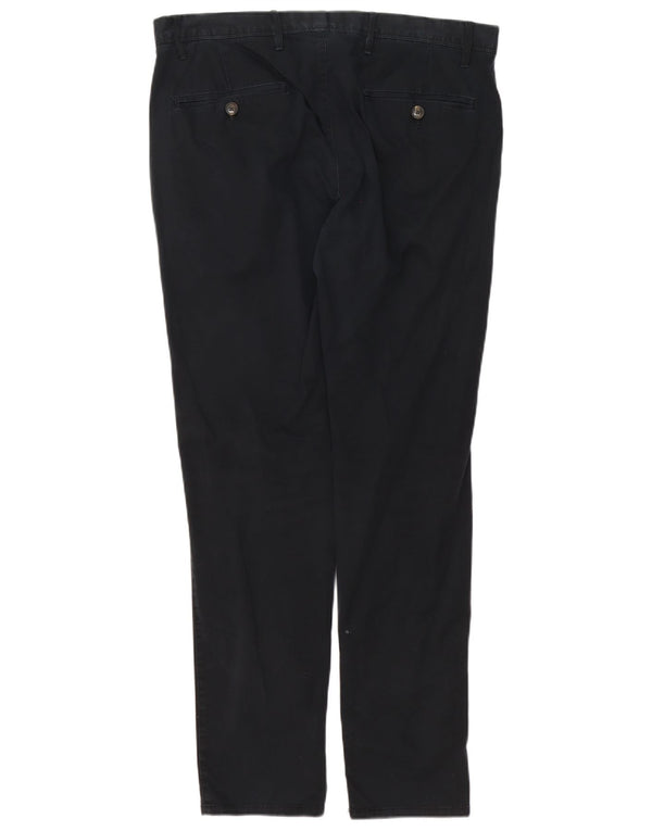 Gap Herren Skinny Chino-Hose W36 L32 Schwarze Baumwolle