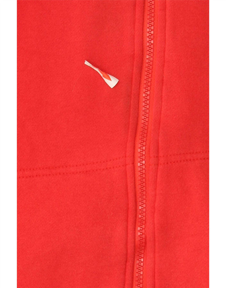 Fila Herren-Kapuzenpullover mit grafischem Reißverschluss, klein, aus roter Baumwolle