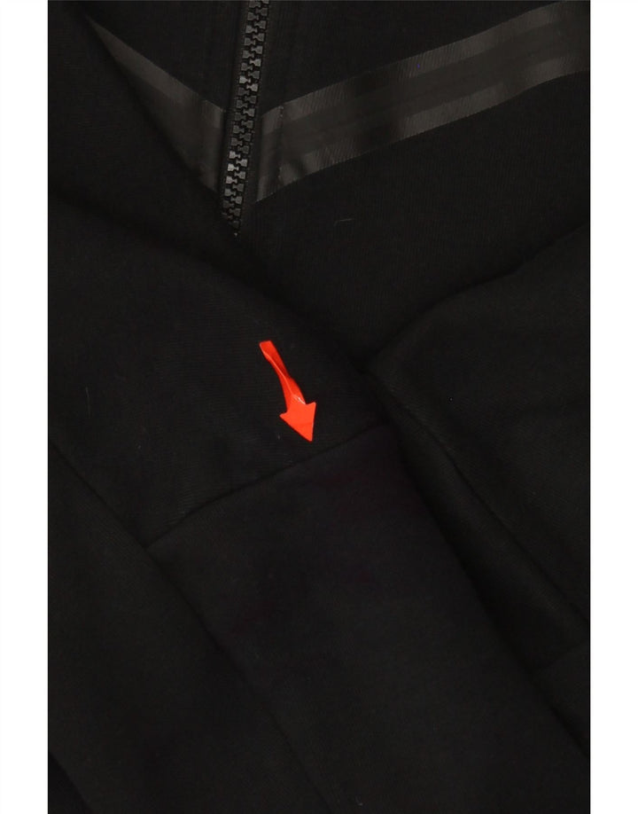 Nike Jungen-Kapuzenpullover mit Reißverschluss, 10–11 Jahre, mittlere schwarze Baumwolle