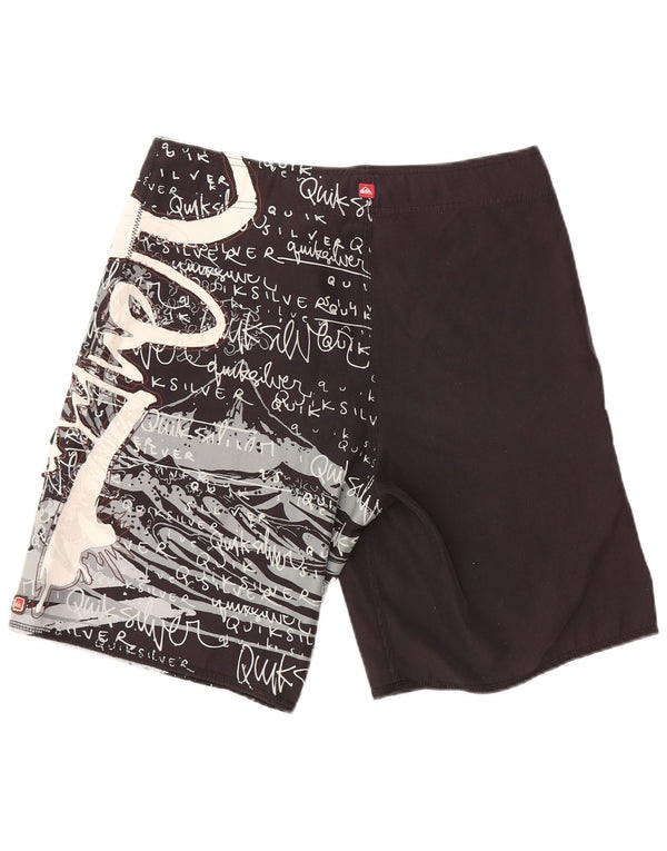 QUIKSILVER Herren Badeshorts mit Grafik, Größe S, Schwarz, Polyester