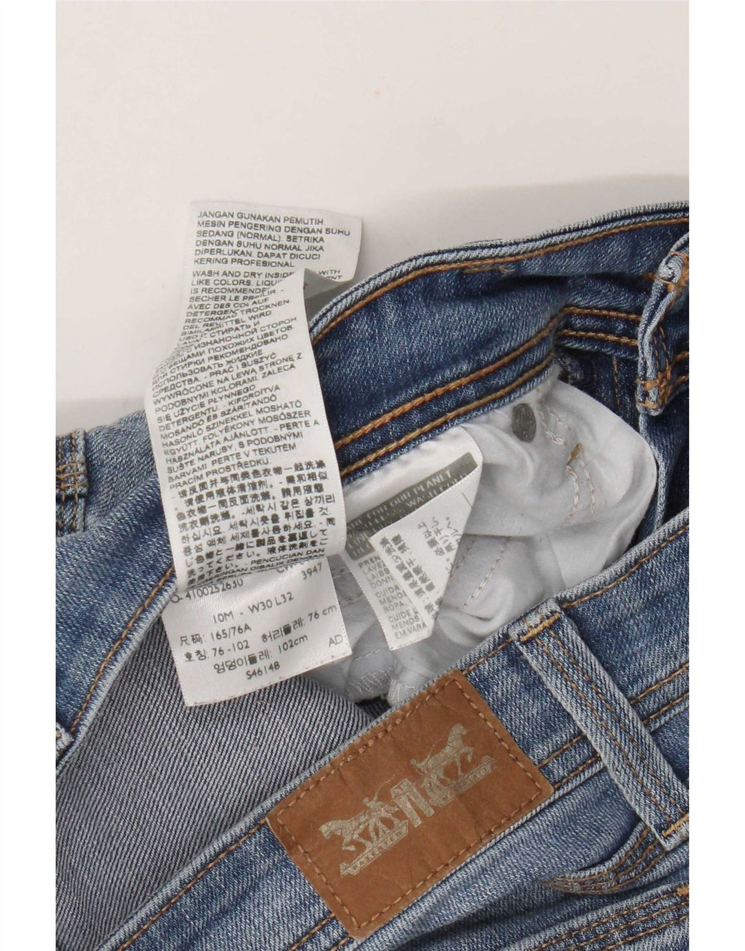 Levi's Damen Bootcut Jeans W30 L27 Blaue Baumwolle