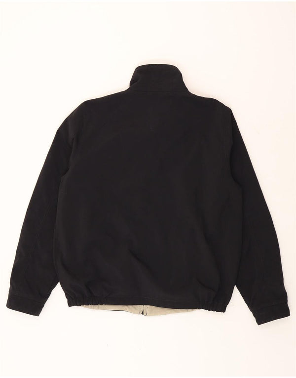 Kappa Herren Bomberjacke UK 40 Large Schwarz Nylon