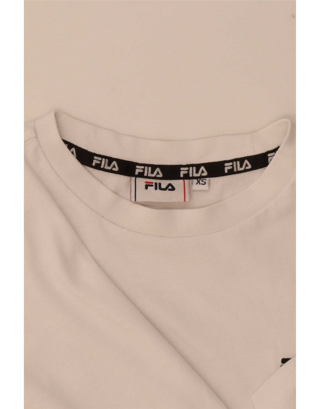 Fila Damen T-Shirt Top UK 6 XS Weiß