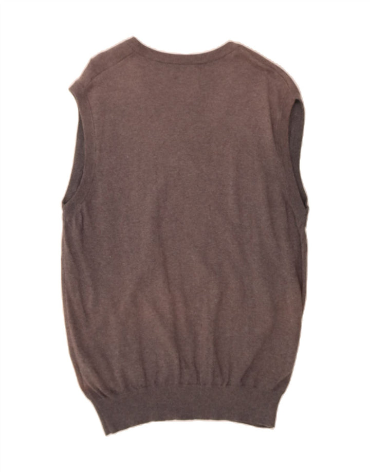 COLMAR Mens Vest Tank Top Large Grey Cotton Vintage Colmar and Second-Hand Colmar from Messina Hembry 