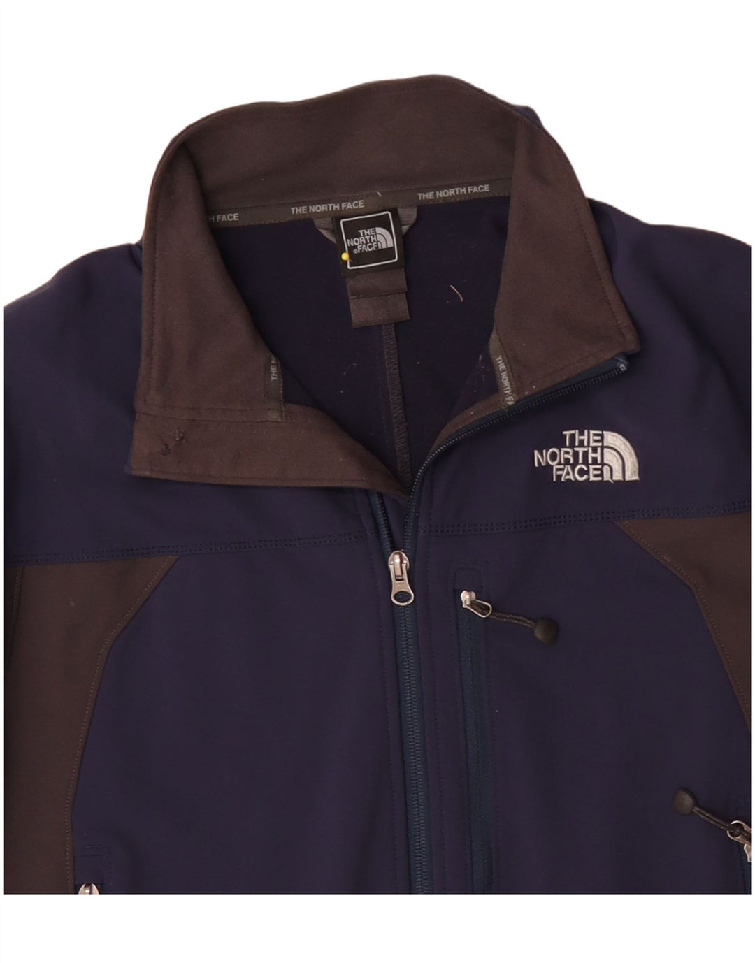 The North Face Herren-Trainingsanzug-Top-Jacke, mittelgroß, Marineblau, Farbblock