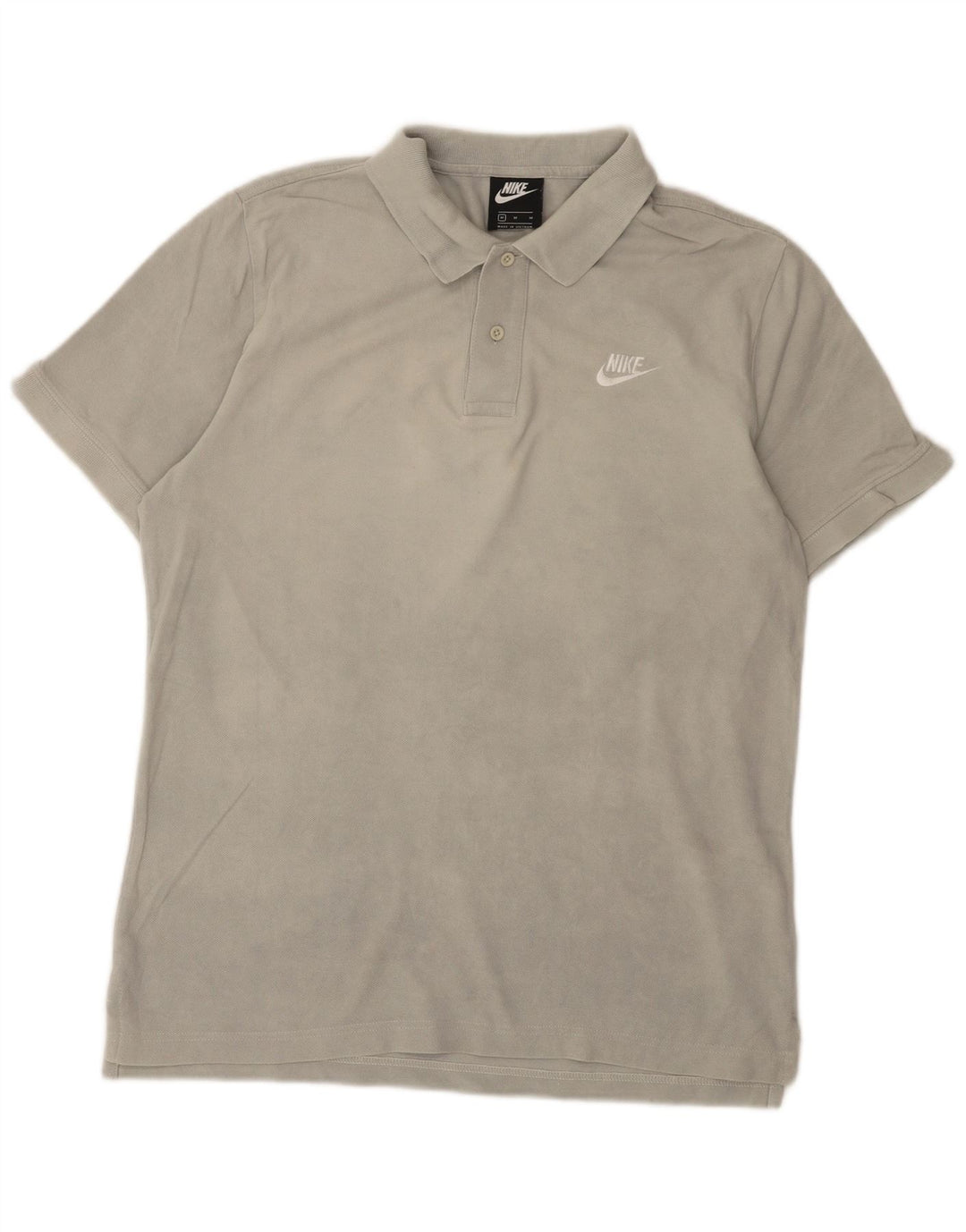 Nike Herren-Poloshirt aus mittelgrauer Baumwolle