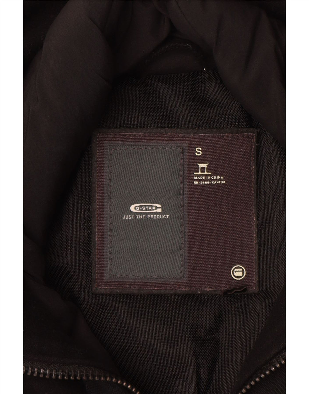 G-Star Herren Graphic Wattierte Jacke UK 36 Small Schwarze Wolle