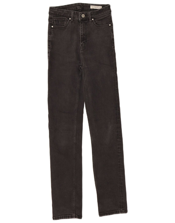 Marks & Spencer Damen Sienna Straight Jeans UK 8 Small W24 L30 Grau